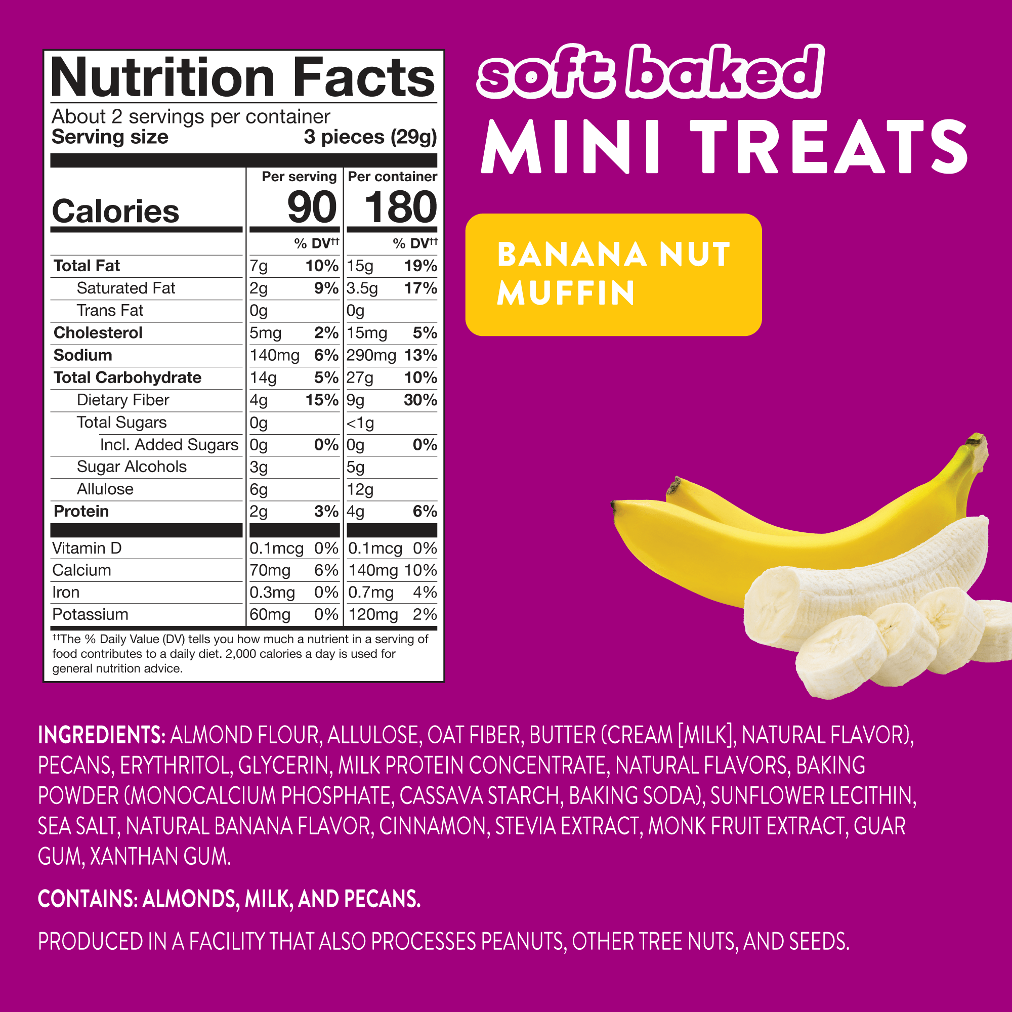Mini Treats: Banana Nut 6 Pack