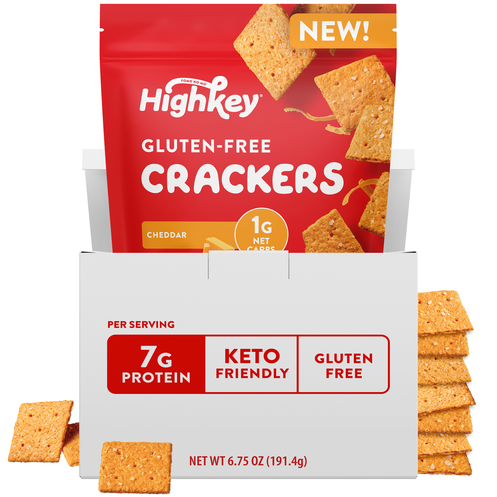 Almond Flour Crackers: Cheddar