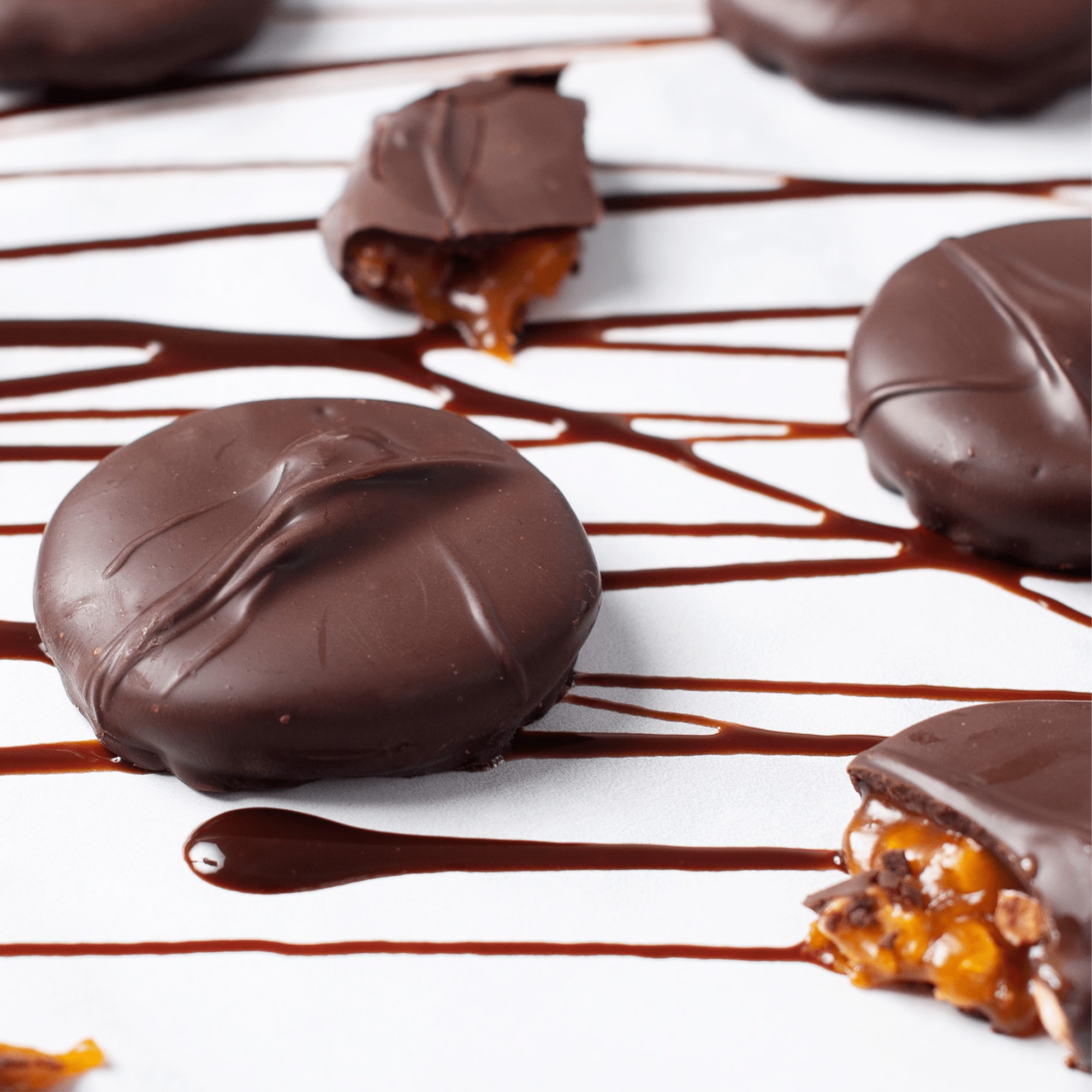 Caramel Clusters: Dark Chocolate Almond
