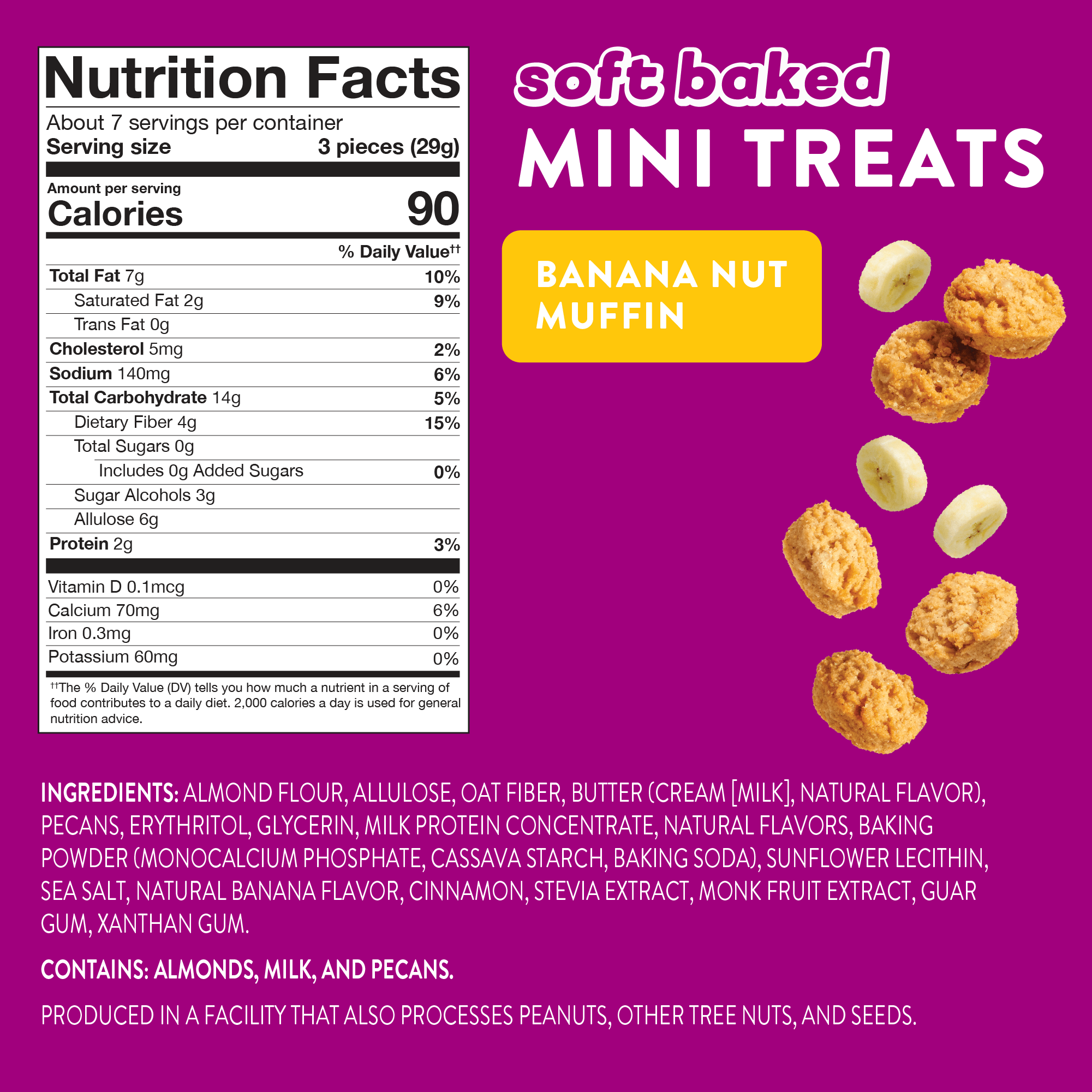 Soft Baked Mini Treats: Banana Nut