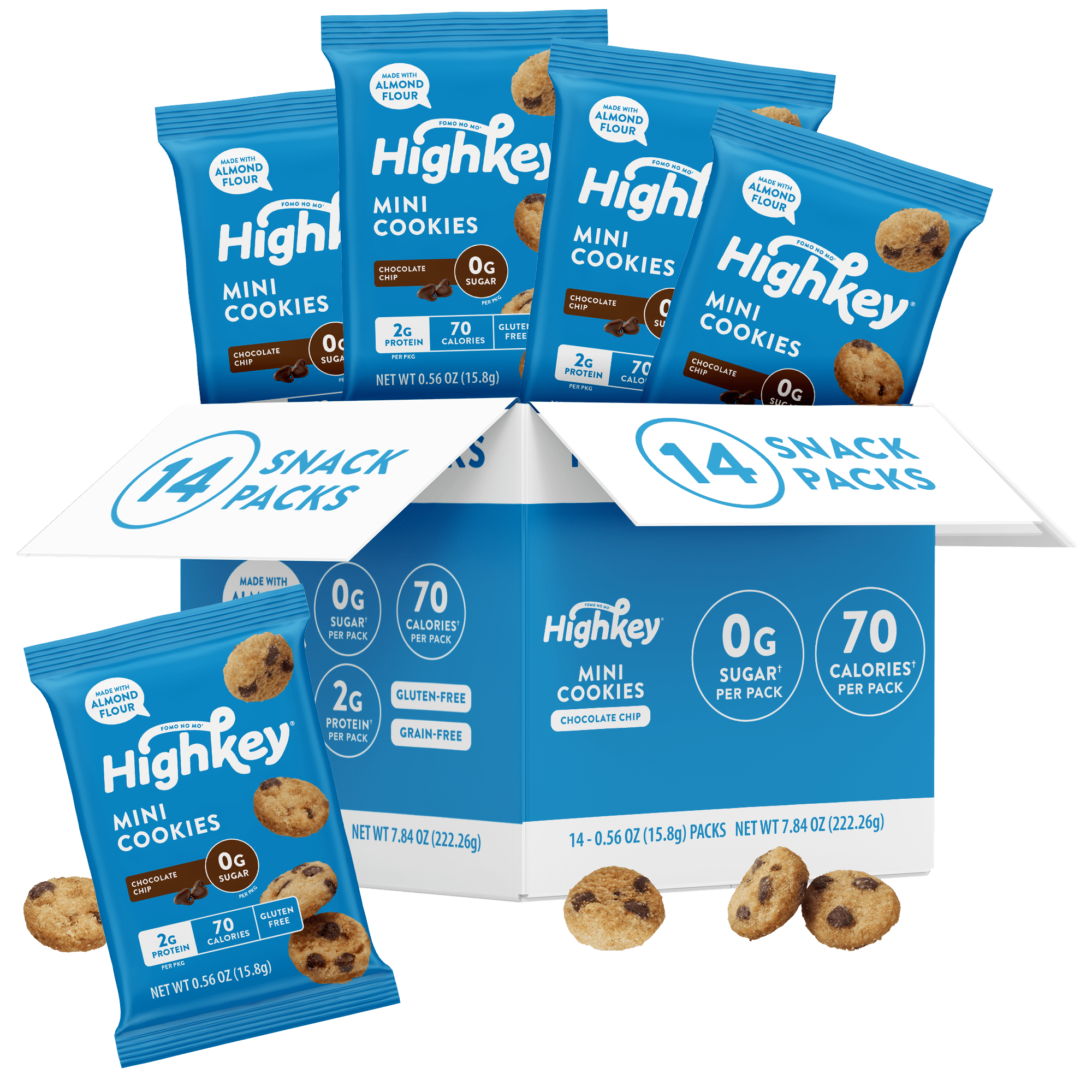 Mini Cookies: Chocolate Chip - 14 Snack Packs