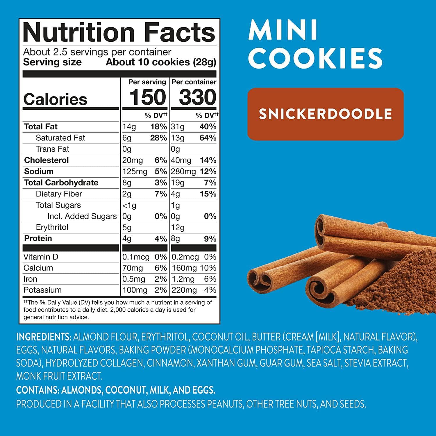 Mini Cookies: Snickerdoodle